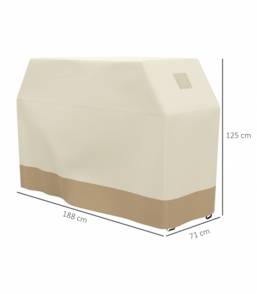 Outsunny Barbecue Covers, Waterproof UV Protection Rip-Proof, 188 x 71 x 125cm