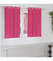 vidaXL Curtains with Curtains 2 pcs Bright pink Polyester