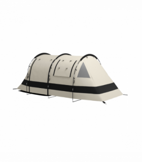 Outsunny Blackout Camping Tent with Bedroom & Living Room for 4-5 Person, Khaki