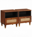 vidaXL Bedside Tables with Drawer 2 pcs 40 x 33 x 46 cm
