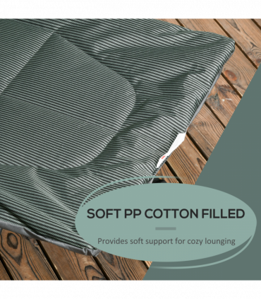 Outsunny Camping Bed w/ Carry Bag, Magazine Bag & Cup Holder, Grey