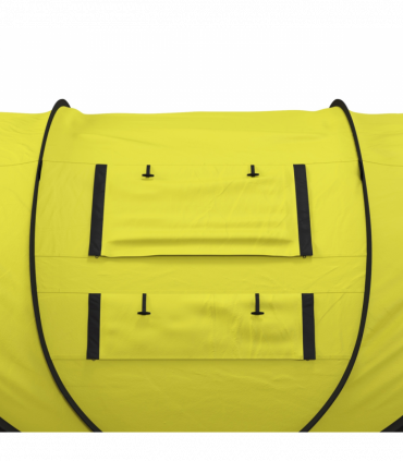 Outsunny Camping Tent Dome Pop-up Tent with Windows for 4-5 Person Yellow