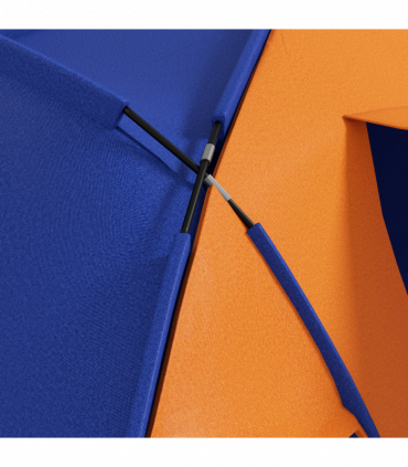 Outsunny Camping Tent with 2 Bedroom, Living Area and Awning for 4-6 Person