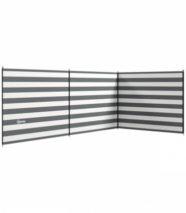 Outsunny Camping Windbreak Portable Wind Blocker Privacy Wall, 540cm x 150cm