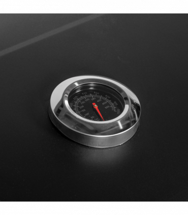 Outsunny Charcoal Grill BBQ Trolley Wheels Shelf Side Thermometer Steel Black