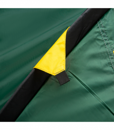 Outsunny Compact Camping Tent w/ Vestibule & Mesh Vents for Hiking Green