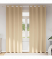 vidaXL Curtains with Curtains 2 pcs Cream Polyester