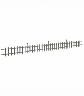 Outsunny Decorative Garden Fencing, Wooden Landscape Edging, Grey