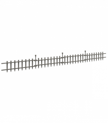 Outsunny Decorative Garden Fencing, Wooden Landscape Edging, Grey