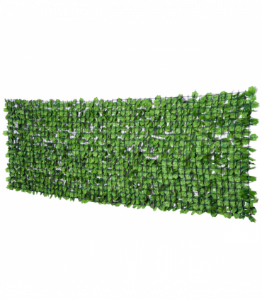 Outsunny Decorative Trellis with Artificial Leaves, 3 x 1m, Ivy Leaves