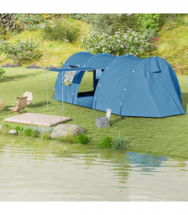 Outsunny Double Air Bed Inflatable Mattress, 195 x 140 x 10cm, White