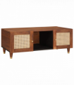vidaXL Coffee Tables Brown 100 x 54 x 40 cm Cane and solid mango wood
