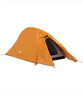 Outsunny Double Layer Camping Tent for 1-2 Man, 2000mm Waterproof, Orange