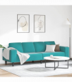 Sofa Set Turquoise Velvet