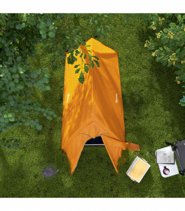 Outsunny Double Layer Camping Tent for 1-2 Man, 2000mm Waterproof, Orange