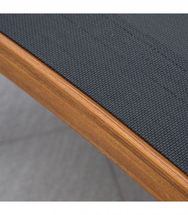 Outsunny Ergonomic Outdoor Chaise w/ Adjustable Back and Pillow for Garden Black