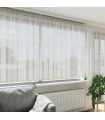 vidaXL Curtains with Curtains Floral White 1200 x 180 cm Polyester