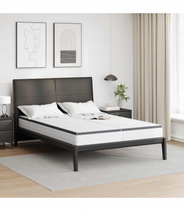 vidaXL Mattress 2 pcs White, Grey 70 x 200 cm Knitted fabric