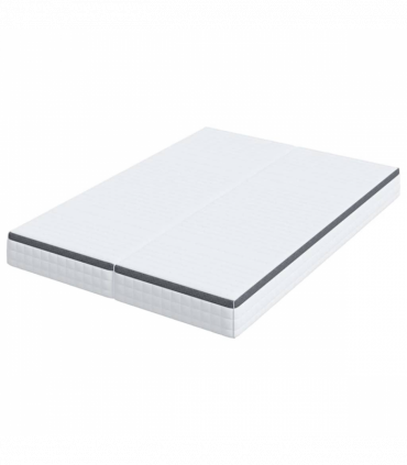 vidaXL Mattress 2 pcs White, Grey 70 x 200 cm Knitted fabric