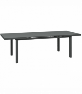 Outsunny Extending Garden Table Outdoor for 6-8 People, Aluminium Frame
