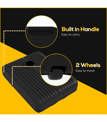 Outsunny Fillable Cantilever Parasol Base for Banana Parasol with Wheels