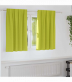 vidaXL Curtains with Curtains 2 pcs Apple green Polyester