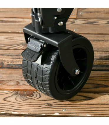 Outsunny Foldable Garden Cart, Outdoor Utility Wagon with Carry Bag, Khaki