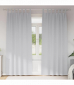 vidaXL Curtains with Curtains 2 pcs Pale grey Polyester