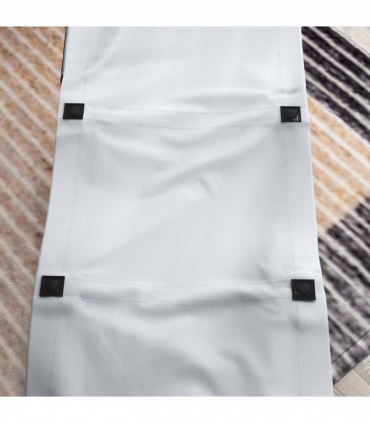 Outsunny Foldable Sun Lounger w/ Side Pocket, Oxford Headrest Sun Lounger, Grey