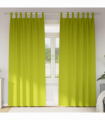 vidaXL Curtains with Curtains 2 pcs Apple green Polyester