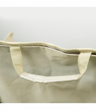 Outsunny Folding Camping Chair with Carrying Bag and Storage Pocket, White