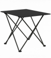 Outsunny Folding Camping Table for Outdoor Camping, Picnic, Hiking, Black
