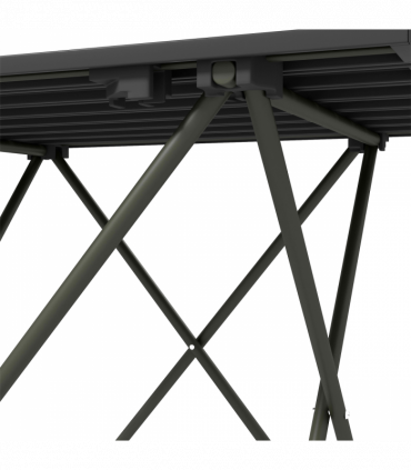 Outsunny Folding Camping Table for Outdoor Camping, Picnic, Hiking, Black