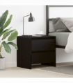 vidaXL Bedside Cabinet Black oak 45 x 34 x 44.5 cm Engineered wood