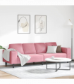 Sofa Set Pink Velvet