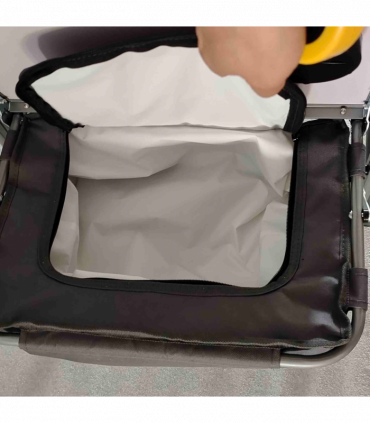 Outsunny Folding Directors Chair Aluminium Camping Chair with Cooler Bag Green