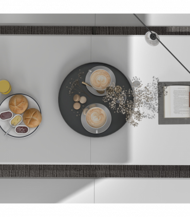 Outsunny Folding Garden Table, Patio Table with Metal Frame, White