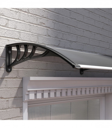 Outsunny Front Door Canopy Awning Outdoor Window Rain Shelter Cover