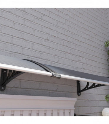 Outsunny Front Door Canopy Awning Outdoor Window Rain Shelter Cover