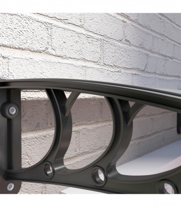 Outsunny Front Door Canopy Awning Outdoor Window Rain Shelter Cover