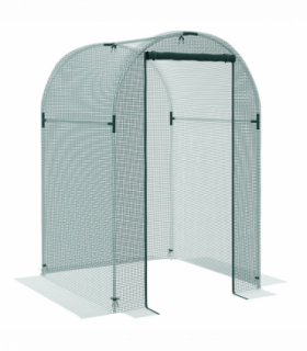 Outsunny Fruit Cage, Plant Protection Tent, 1.2 x 1.2 x 1.9m, Green