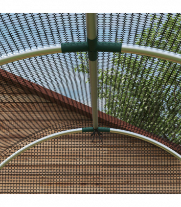 Outsunny Fruit Cage, Plant Protection Tent, 1.2 x 2.4 x 1.9m, Black