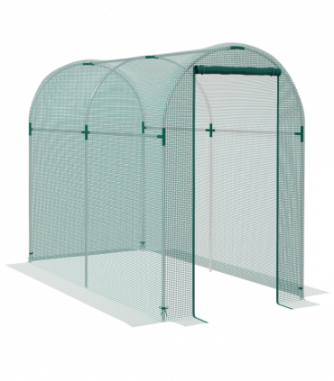 Outsunny Fruit Cage, Plant Protection Tent, 1.2 x 2.4 x 1.9m, Green