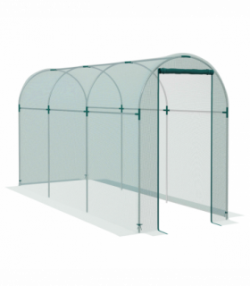 Outsunny Fruit Cage, Plant Protection Tent, 1.2 x 3.6 x 1.9m, Green