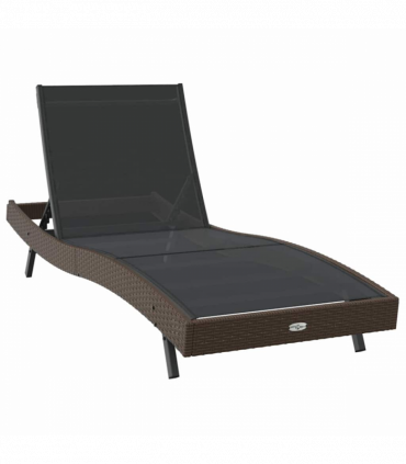 Sun Loungers 3 pcs Brown 40 x 40 x 40.5 cm Poly Rattan