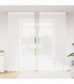 vidaXL Curtains with Curtains Floral White 200 x 280 cm Polyester