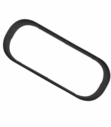 Outsunny Galvanised Raised Garden Bed Planter Box with Safety Edging, Dark Grey