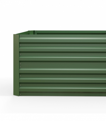 Outsunny Galvanised Steel Outdoor Raised Bed w/ Reinforced Rods, Green