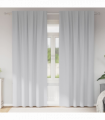 vidaXL Curtains with Curtains 2 pcs Pale grey Polyester