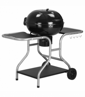 Outsunny Garden Charcoal Trolley Barbecue Gril lW/Wheels-Black